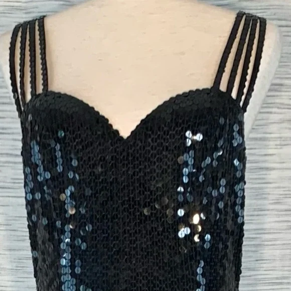 Niteline by Della Roufogali Black Sequin Evening Gown - Picture 3 of 15